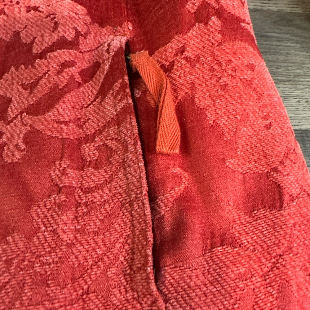 Ruffhewn Red Patterned Teddy Jacket With Cream De… - image 7